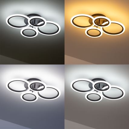Brilagi - LED Zatemnitveni nadgradni lestenec ORBITS LED/50W/230V 3000-6500K + Daljinski upravljalnik