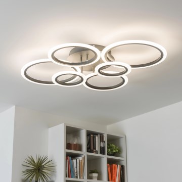 Brilagi - LED Zatemnitveni nadgradni lestenec ORBITS LED/85W/230V 3000-6500K antracit + Daljinski upravljalnik