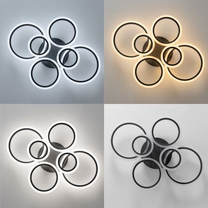 Brilagi - LED Zatemnitveni nadgradni lestenec ORBITS LED/85W/230V 3000-6500K antracit + Daljinski upravljalnik