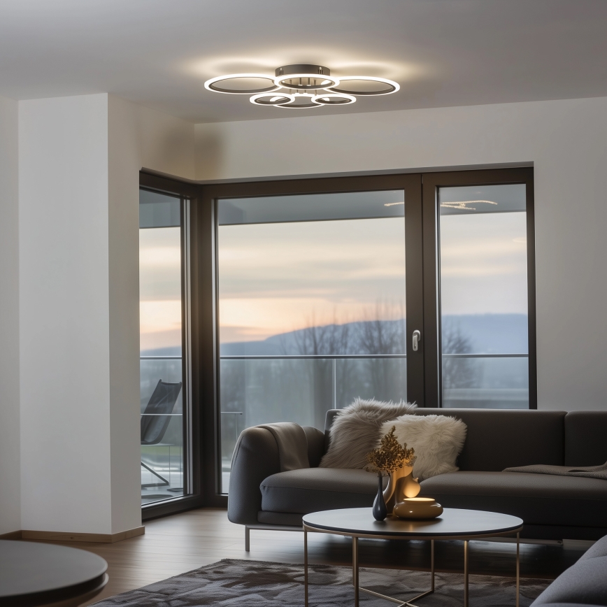 Brilagi - LED Zatemnitveni nadgradni lestenec ORBITS LED/85W/230V 3000-6500K antracit + Daljinski upravljalnik