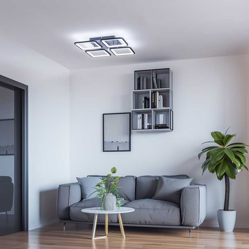 Brilagi - LED Zatemnitveni nadgradni lestenec SQUARED LED/85W/230V 3000-6500K + Daljinski upravljalnik