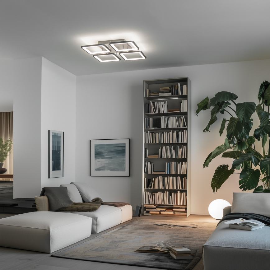 Brilagi - LED Zatemnitveni nadgradni lestenec SQUARED LED/85W/230V 3000-6500K + Daljinski upravljalnik