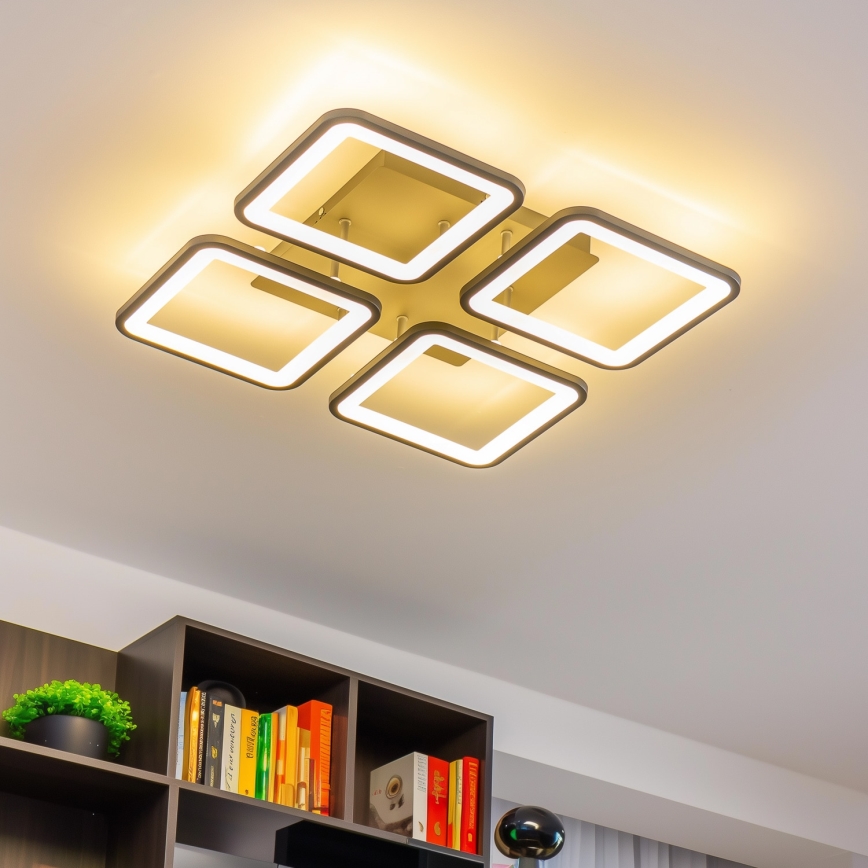 Brilagi - LED Zatemnitveni nadgradni lestenec SQUARED LED/85W/230V 3000-6500K + Daljinski upravljalnik