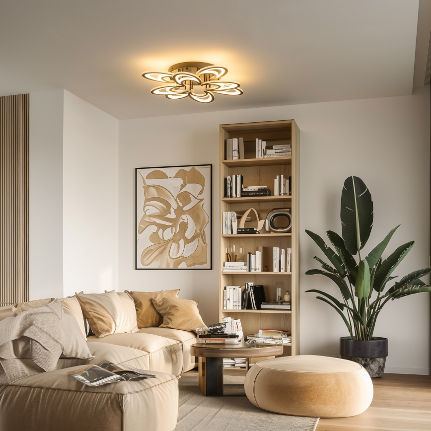 Brilagi - LED Zatemnitveni nadgradni lestenec TWIST LED/125W/230V 3000-6500K + Daljinski upravljalnik