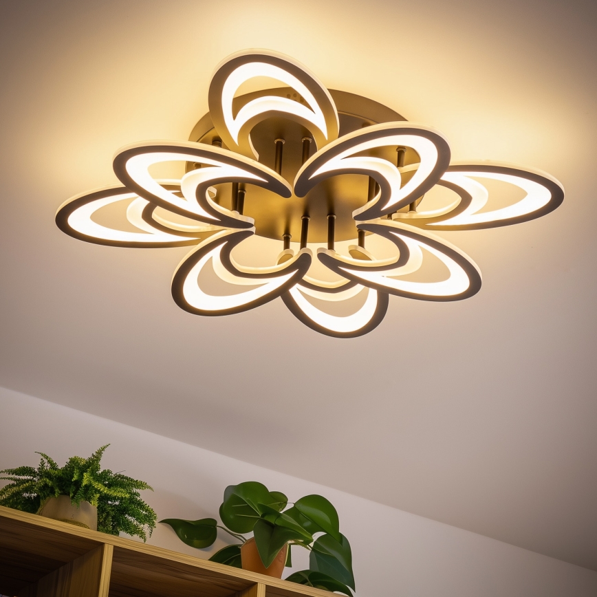 Brilagi - LED Zatemnitveni nadgradni lestenec TWIST LED/125W/230V 3000-6500K + Daljinski upravljalnik