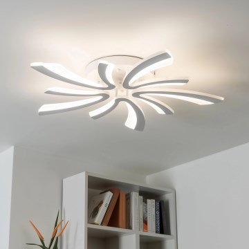 Brilagi - LED Zatemnitveni nadgradni lestenec TWIST LED/55W/230V 3000-6500K bela + Daljinski upravljalnik