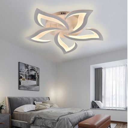 Brilagi - LED Zatemnitveni nadgradni lestenec TWIST LED/55W/230V 3000-6500K bela + Daljinski upravljalnik
