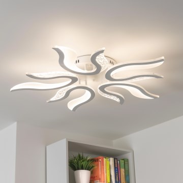 Brilagi - LED Zatemnitveni nadgradni lestenec TWIST LED/65W/230V 3000-6500K bela + Daljinski upravljalnik