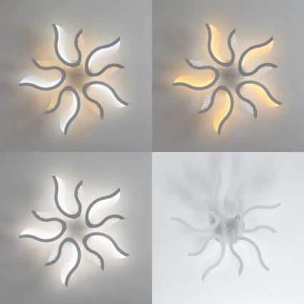 Brilagi - LED Zatemnitveni nadgradni lestenec TWIST LED/65W/230V 3000-6500K bela + Daljinski upravljalnik