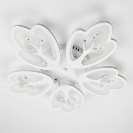 Brilagi - LED Zatemnitveni nadgradni lestenec TWIST LED/80W/230V 3000-6500K bela + Daljinski upravljalnik