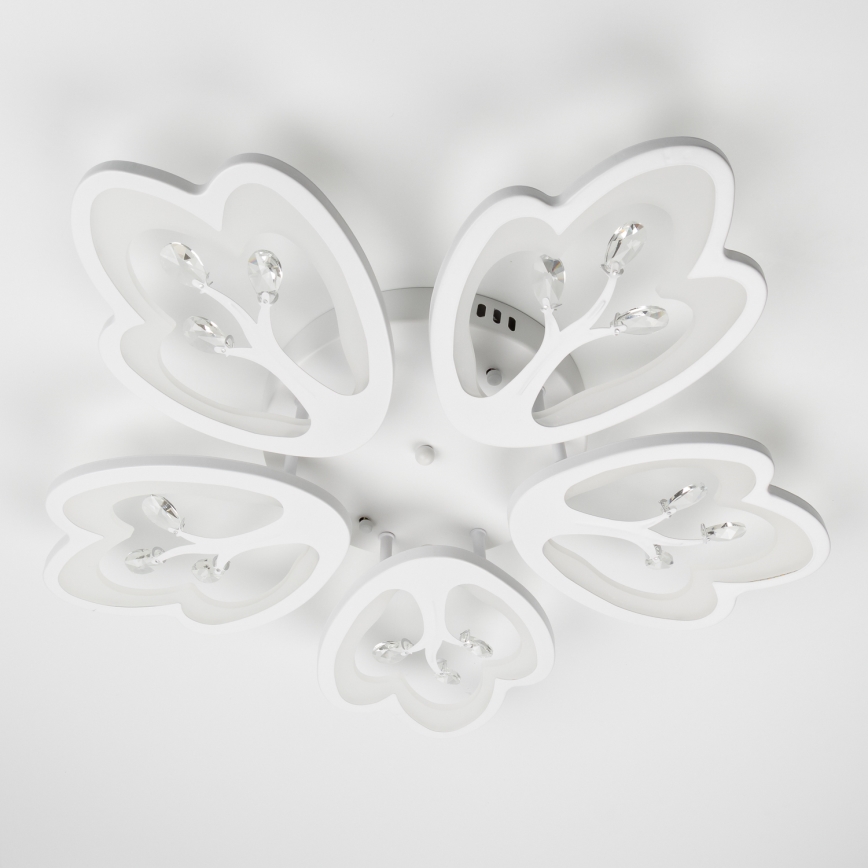 Brilagi - LED Zatemnitveni nadgradni lestenec TWIST LED/80W/230V 3000-6500K bela + Daljinski upravljalnik