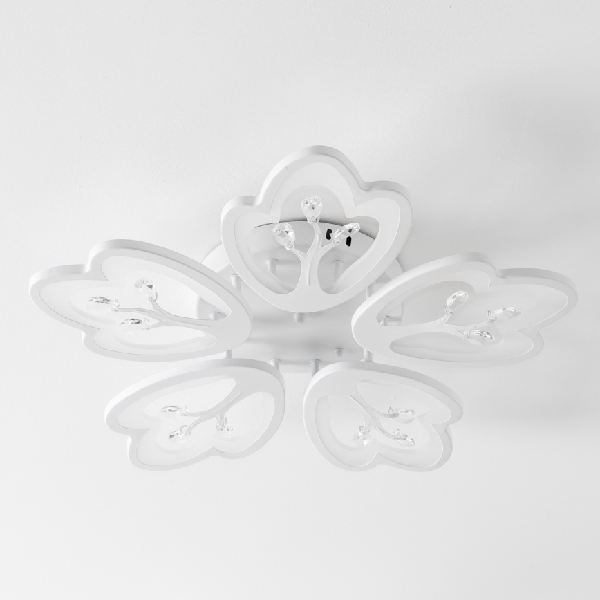Brilagi - LED Zatemnitveni nadgradni lestenec TWIST LED/80W/230V 3000-6500K bela + Daljinski upravljalnik