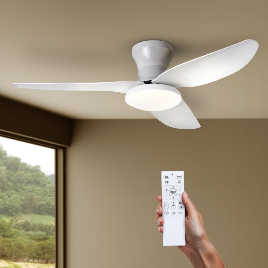 Brilagi - LED Zatemnitveni stropni ventilator LED/30W/230V 3000-6500K bela + Daljinski upravljalnik
