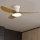 Brilagi - LED Zatemnitveni stropni ventilator LED/30W/230V 3000-6500K bela/rjava + Daljinski upravljalnik