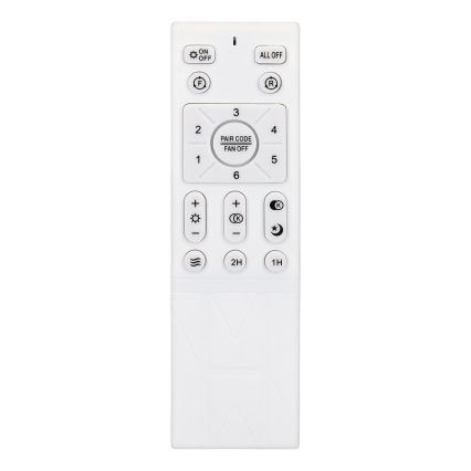 Brilagi - LED Zatemnitveni stropni ventilator LED/30W/230V 3000-6500K bela/rjava + Daljinski upravljalnik