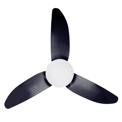 Brilagi - LED Zatemnitveni stropni ventilator LED/30W/230V 3000-6500K črna + Daljinski upravljalnik