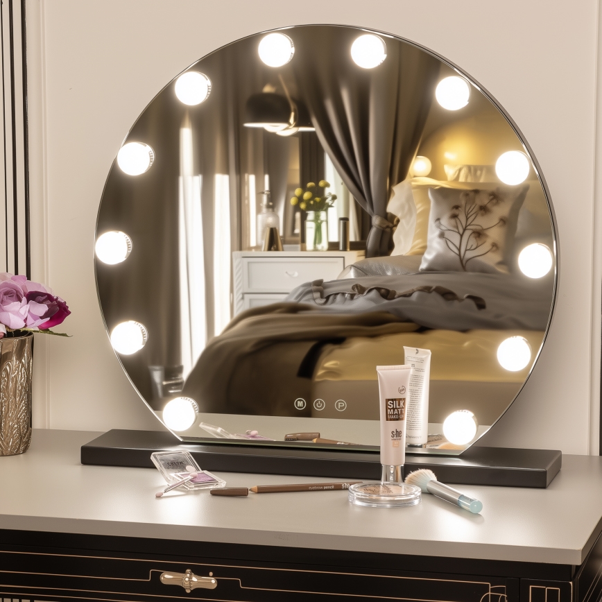 Brilagi - LED zatemnitveno ličilno ogledalo HOLLYWOOD LED/12W/230V 3000/4000/6500K