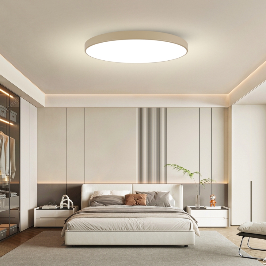 Brilagi - LED stropna svetilka z zatemnitvijo POOL SMART LED/180W/230V 3000-6000K 120 cm bež Wi-Fi Tuya + daljinski upravljalnik