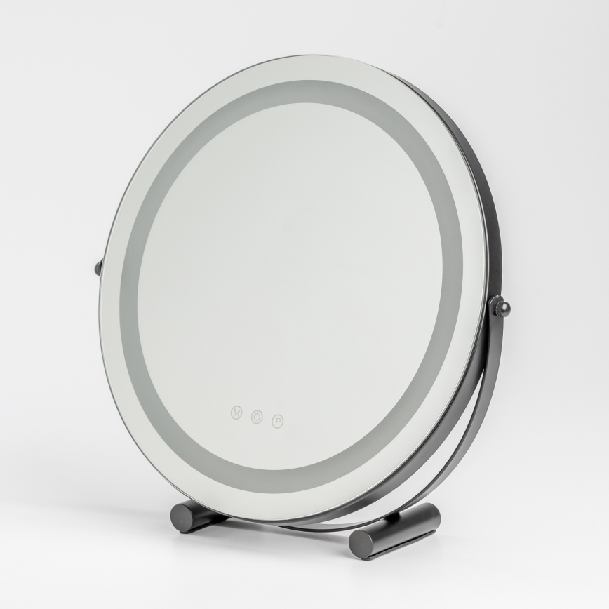 BRILAGI - zatemnljivo LED ličilno ogledalo CALIFORNIA LED/17W/230V 3000/4000/6500K pr. 42 cm črna