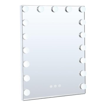 Brilagi - LED zatemnjeno ličilno ogledalo HOLLYWOOD LED/15W/230V 3000/4000/6500K 55x70 cm bela