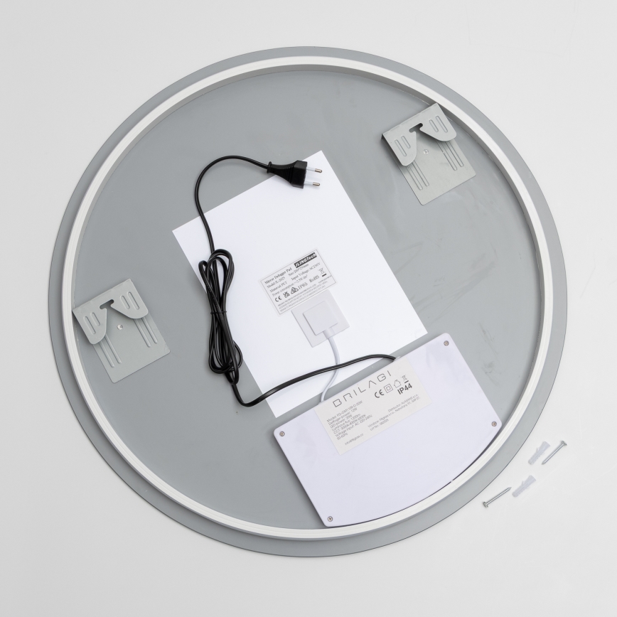 Brilagi - LED ogrevano kopalniško ogledalo DEMI PRO LED/20W/230V premer 60 cm IP44 CRI 90 zatemnljivo + CCT