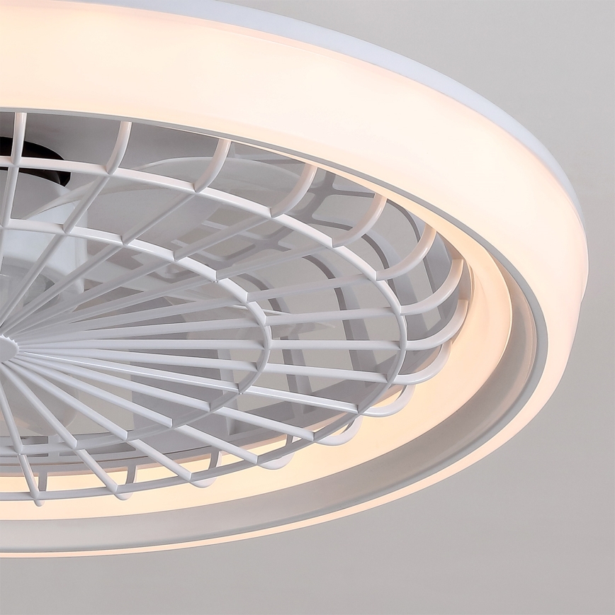 Brilagi - LED zatemljiv stropni ventilator LED/40W/230V, premer 48 cm, bela + daljinski upravljalnik