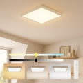 Brilagi - LED zatemnjevalna kopalniška stropna svetilka FRAME SMART LED/50W/230V 60x60 cm 3000-6000K IP44 bež + daljinski upravljalnik