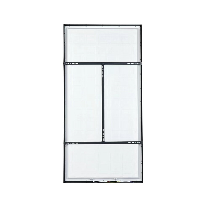 Brilagi - LED kopalniško stropno svetilo z možnostjo zatemnitve FRAME SMART LED/96W/230V 120x60 cm 3000-6000K IP44 črna + daljinski upravljalnik