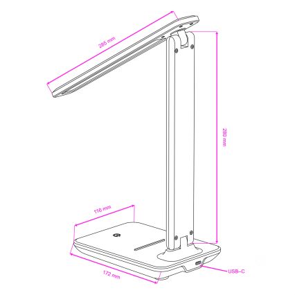 Brilagi - LED zatemnjevalna namizna svetilka MODO LED/7W/230V 3000/4000/6500K bela
