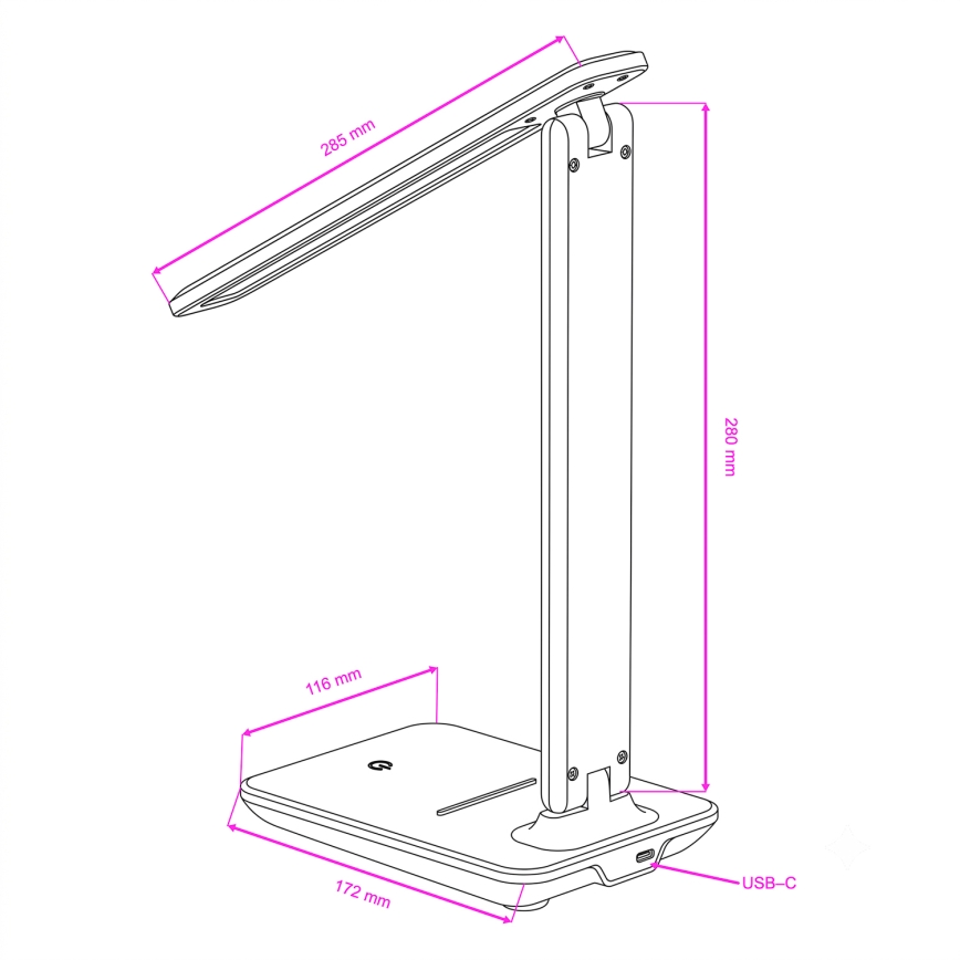 Brilagi - LED zatemnjevalna namizna svetilka MODO LED/7W/230V 3000/4000/6500K bela