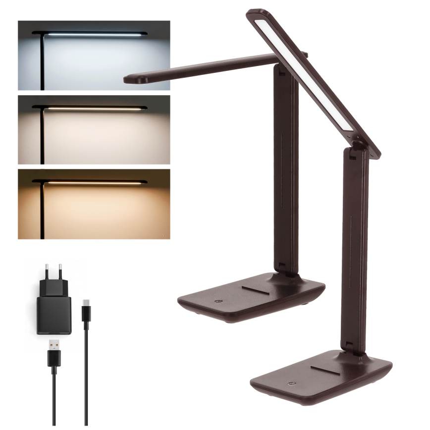 Brilagi - LED zatemnjevalna namizna svetilka MODO LED/7W/230V 3000/4000/6500K rjava