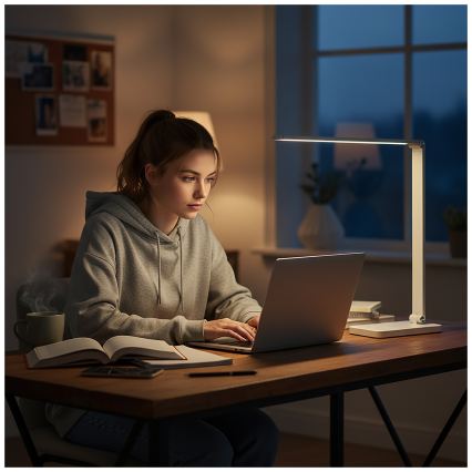Brilagi - LED nastavljiva namizna svetilka na dotik z brezžičnim polnjenjem QI MODO CHARGE LED/7W/5V 3000/4000/6000K bela