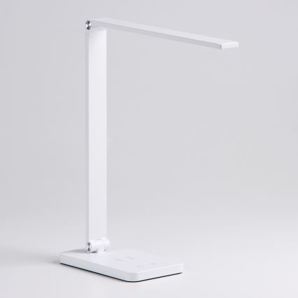 Brilagi - LED nastavljiva namizna svetilka na dotik z brezžičnim polnjenjem QI MODO CHARGE LED/7W/5V 3000/4000/6000K bela
