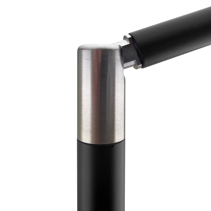 Brilagi - LED namizna svetilka na dotik z nastavljivo svetlostjo in USB priključki VARIO LED/7W/230V 3000-6500K CRI 96 črna