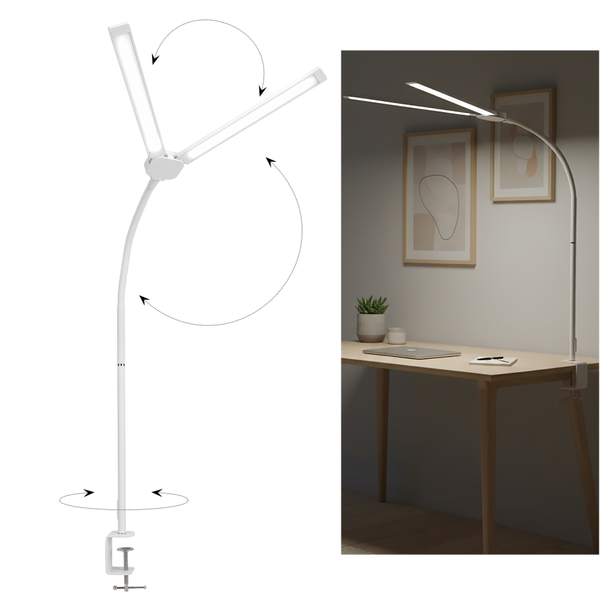 Brilagi - LED zatemnjevalna namizna svetilka USB VARIO LED/14W/5V 3000-6000K bela