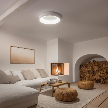 Brilagi - zatemnjiva LED stropna svetilka FALCON LED/80W/230V 3000–6500K, premer 60 cm, bela, z daljinskim upravljalnikom