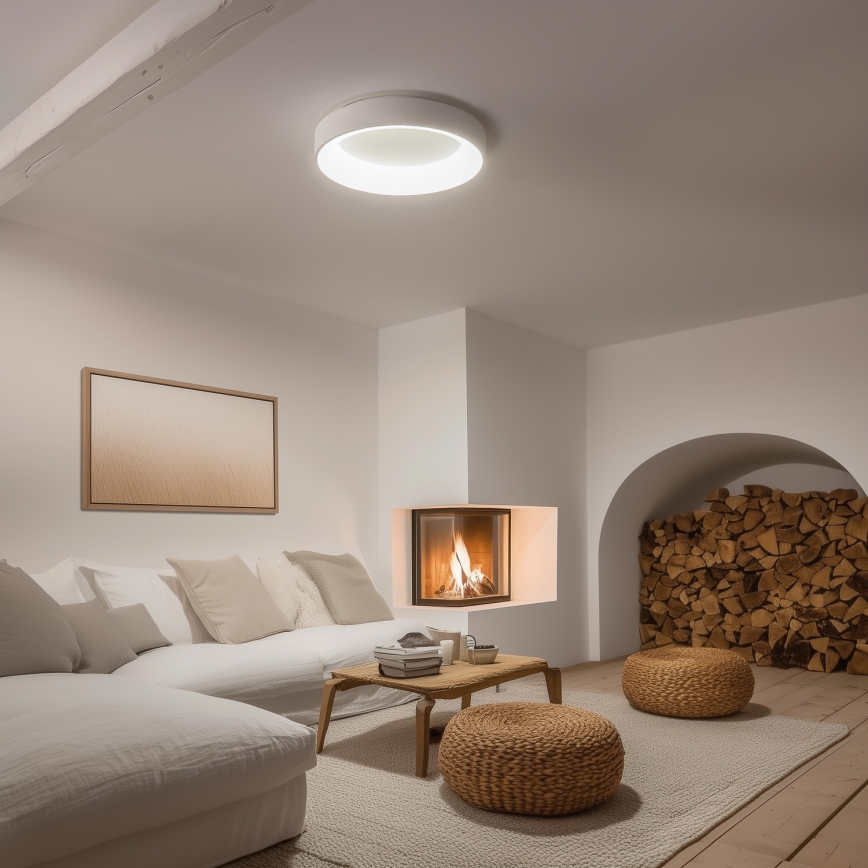 Brilagi - zatemnjiva LED stropna svetilka FALCON LED/80W/230V 3000–6500K, premer 60 cm, bela, z daljinskim upravljalnikom