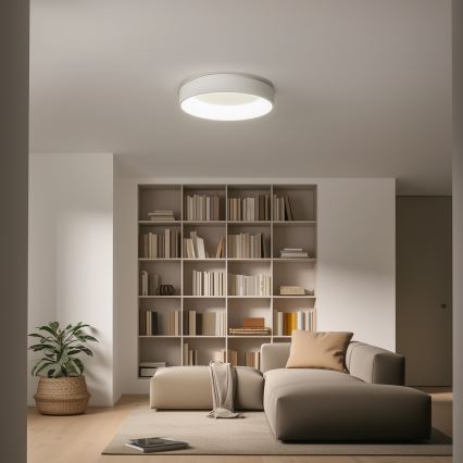 Brilagi - zatemnjiva LED stropna svetilka FALCON LED/80W/230V 3000–6500K, premer 60 cm, bela, z daljinskim upravljalnikom