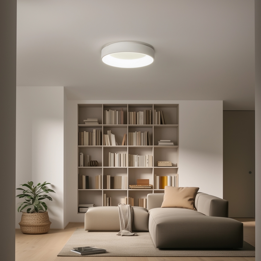 Brilagi - zatemnjiva LED stropna svetilka FALCON LED/80W/230V 3000–6500K, premer 60 cm, bela, z daljinskim upravljalnikom