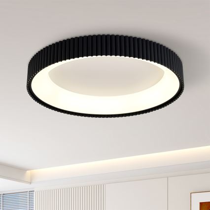Brilagi - LED Zatemnljivo stropno svetilo FALCON MODERN LED/54W/230V 3000-6500K pr. 60 cm črna + daljinski upravljalnik