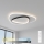 Brilagi - LED zatemnjevalna stropna svetilka FLARE LED/70W/230V 3000-6000K 55x55 cm bela/črna + daljinski upravljalnik