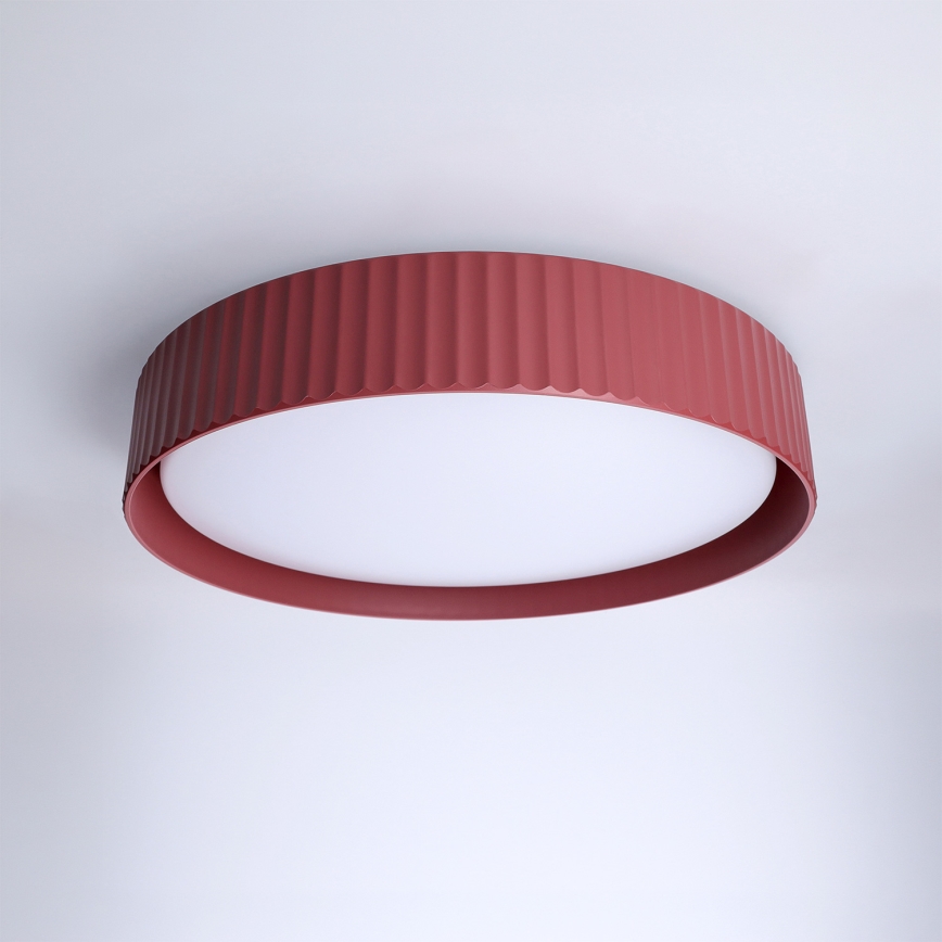 Brilagi - LED stropno svetilo z možnostjo zatemnitve LUCIA LED/48W/230V 3000-6500K premer 41 cm rdeče + daljinski upravljalnik