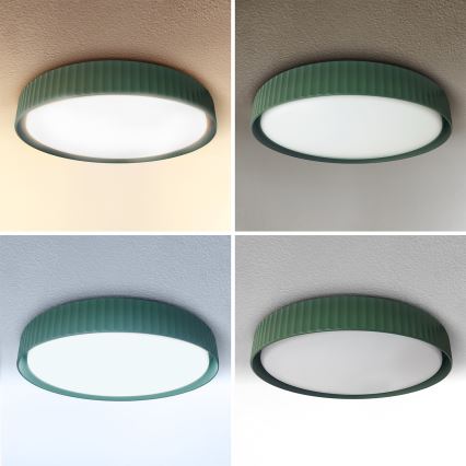 Brilagi - LED zatemnljivo stropno svetilo LUCIA LED/60W/230V 3000-6500K premer 59 cm zelena + daljinski upravljalnik