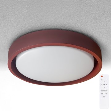Brilagi - LED zatemnjevalna stropna svetilka MATTEO LED/48W/230V 3000-6500K, premer 41 cm, rdeča + daljinski upravljalnik