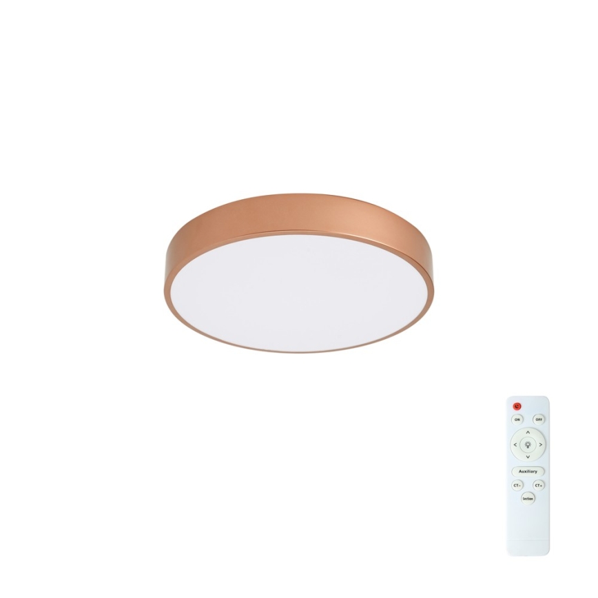 Brilagi - LED zatemnljivo stropno svetilo POOL LED/48W/230V 3000-6000K premer 40 cm bronasto + daljinski upravljalnik