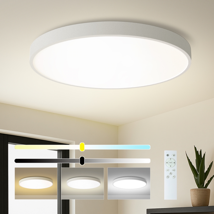 Brilagi - LED zatemnjevalna stropna svetilka POOL SMART LED/128W/230V 3000-6000K premer 100 cm Wi-Fi Tuya bela + daljinski upravljalnik