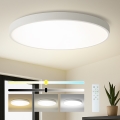 Brilagi - LED zatemnjevalna stropna svetilka POOL SMART LED/180W/230V 3000–6000 K, premer 120 cm, Wi-Fi Tuya, bela + daljinski upravljalnik