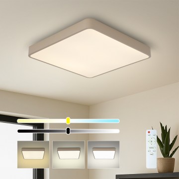 Brilagi - LED zatemnjevalna stropna svetilka POOL SQUARE LED/36W/230V 3000-6000K 40x40 cm bežna + z daljinskim upravljalnikom