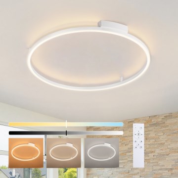 Brilagi - LED zatemnjevalna stropna svetilka PORTOFINO LED/60W/230V 3000-6000K premer 80 cm bela + daljinski upravljalnik