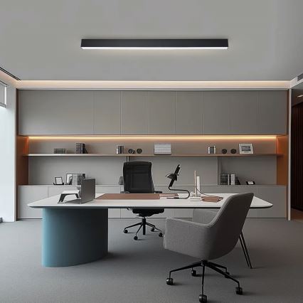 Brilagi - LED stropna svetilka z možnostjo zatemnitve SLEEKLINE SMART LED/40W/230V 3000-6000K Wi-Fi Tuya črna + daljinski upravljalnik